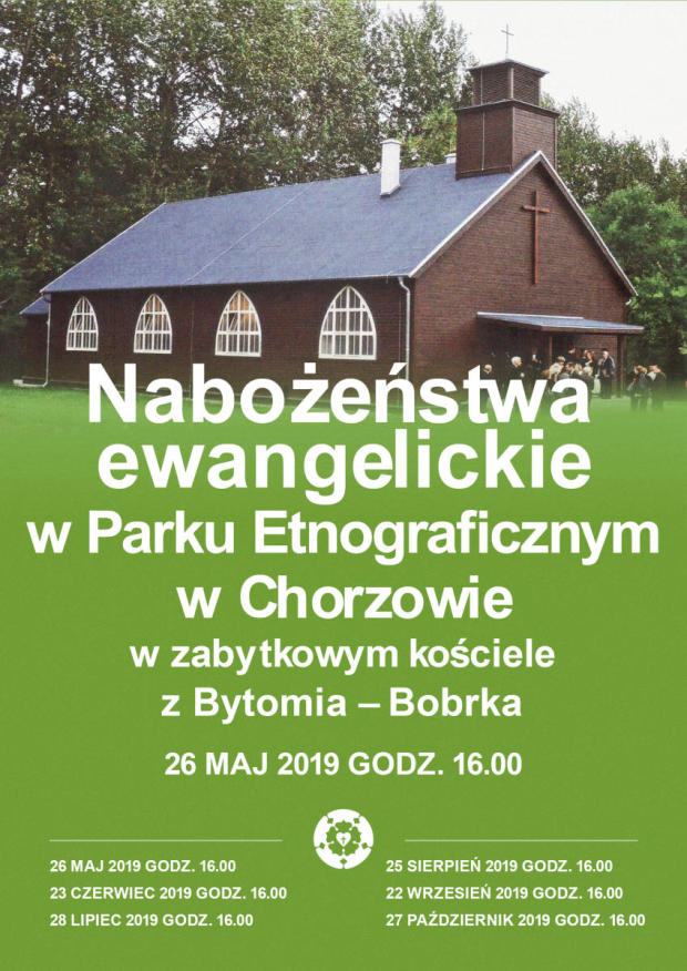 zaproszenie na nabożeństwo w Parku Etnograficznym
